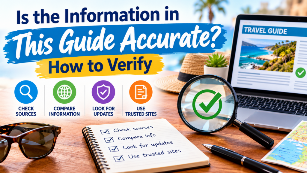Verify Your Travel Guide Information
